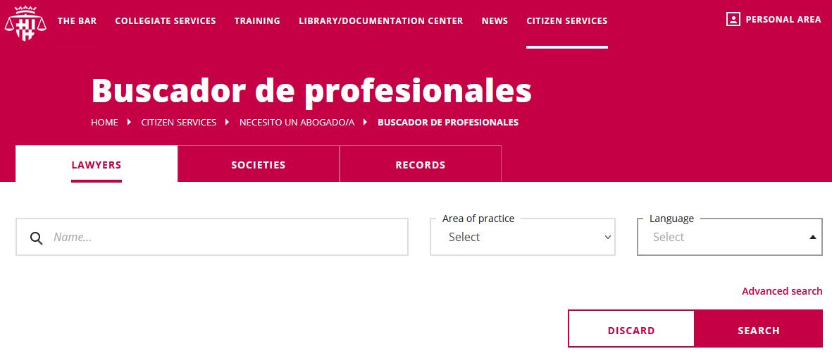 Professional searcher